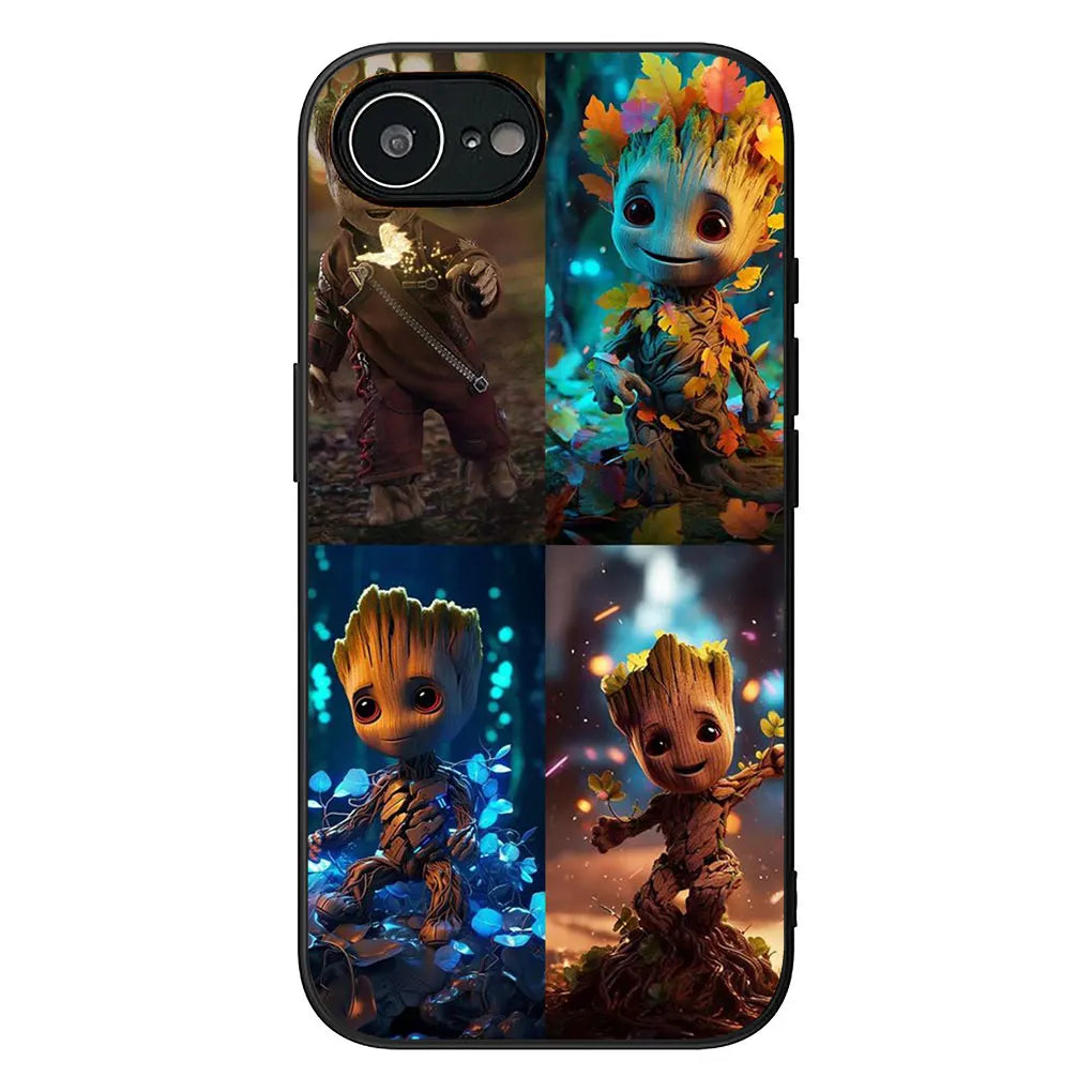 Soft Phone Cover For Apple iPhone Groot Marvels