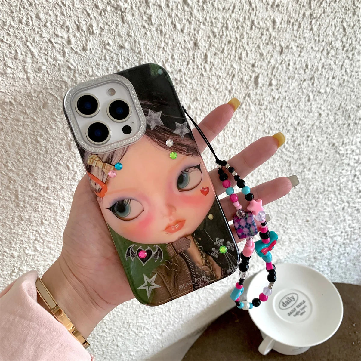 New Cute Cartoon Pink Little Girl Phone Case For iPhone