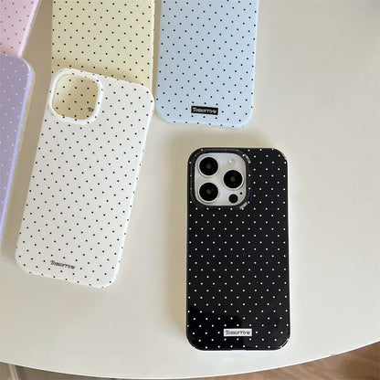 INS Polka Dot Small Fresh Mobile Phone Case For iPhone Shockproof Cover For iPhone