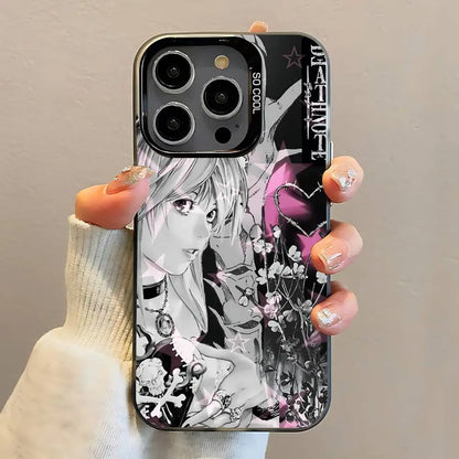 Black Matte Death Note Misa Phone Case For iPhone