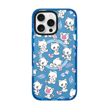 Cartoon Rabbits Pink Hearts Acrylic Phone Cover For IPhone