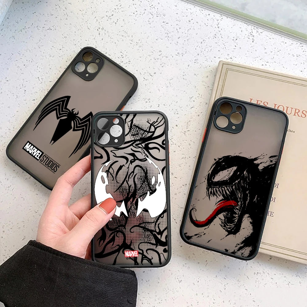 Marvel Venom Logo Translucent Case For iPhone