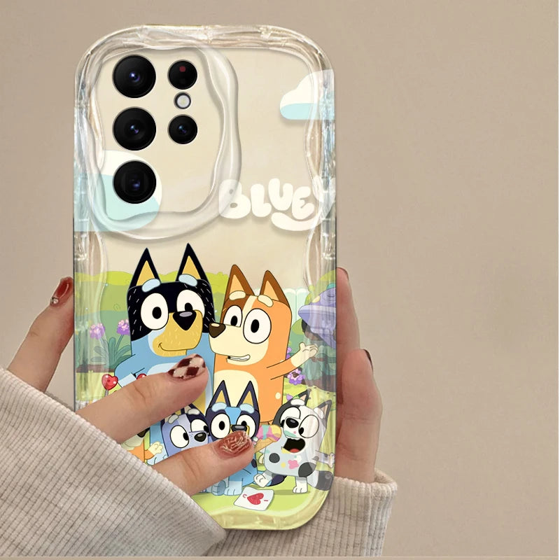 Blueys Cartoon Clear Soft Phone Case For iPhone