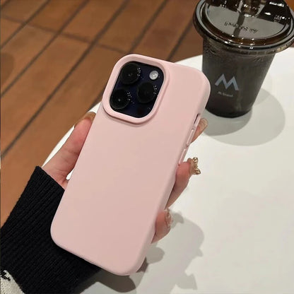Luxury For Apple Original Silicone Phone Case For iPhone Shockproof Cover Accessories