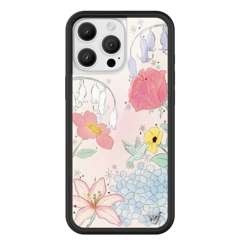 Wildflower Blue Belle Dreams Floral Phone Case For iPhone
