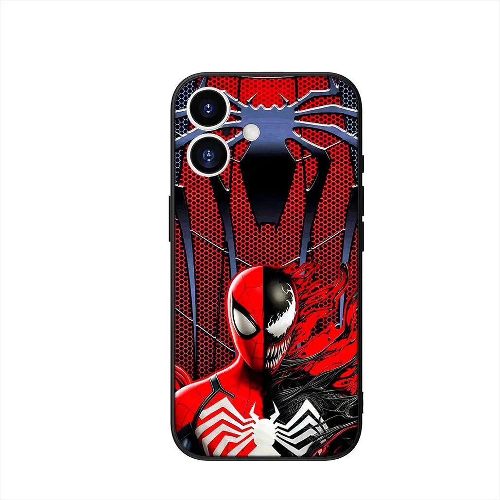 Sticker Marvel Spiderman Cover Phone Case For Apple iPhone
