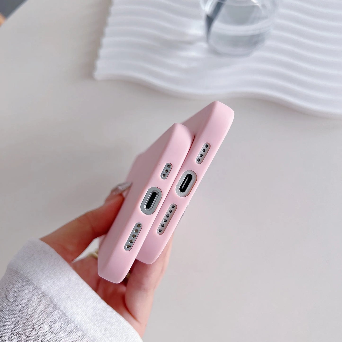 Shockproof Pink Phone Case For iPhone – Soft Ultra-Thin Silicone