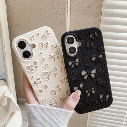 New Hollow Out Cute Pretty Bowknot Soft Silicone Phone Case