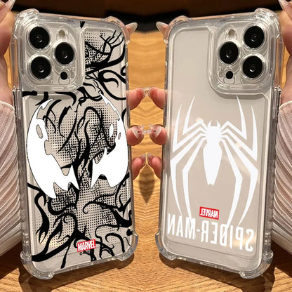Marvel Hero Spiderman Venom Cool Clear Case For iPhone