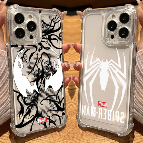 Marvel Hero Spiderman Venom Cool Clear Case For iPhone
