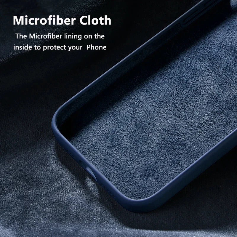 Liquid Silicone Phone Case For iPhone Cases For iPhone Camera Lens Protection Cover