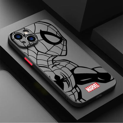 Marvel Iron Man Spiderman Back Phone Cover Case For iPhone