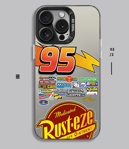 Lightning McQueen 95 Shockproof Matte iPhone Case, Hard Plating Cover