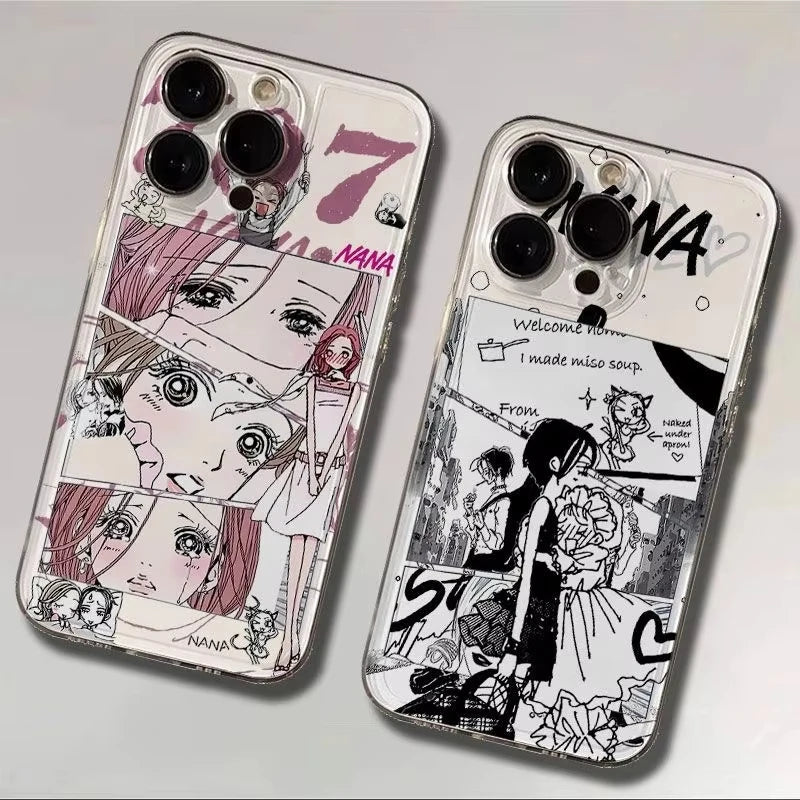 Anime Girl Nana Clear iPhone Case – Shockproof