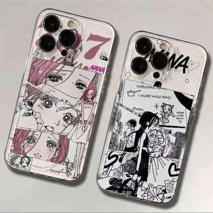 Anime Girl Nana Clear iPhone Case – Shockproof