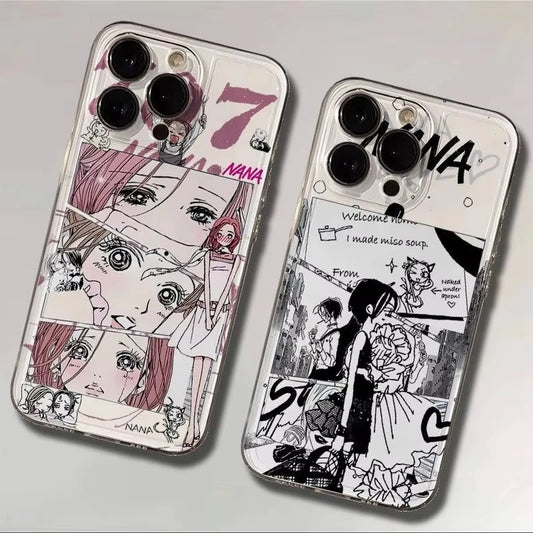 Anime Girl Nana Clear iPhone Case – Shockproof