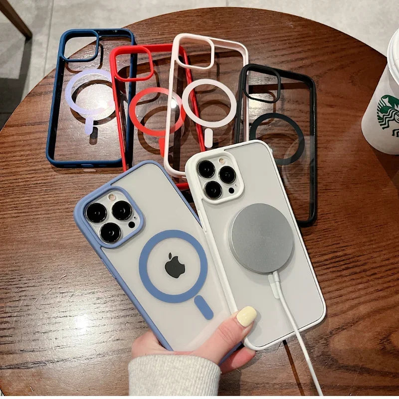 For Magsafe Magnetic Wireless Charging Case For iPhone
