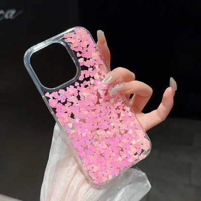 Pink Love Sequin Paillette Phone Case