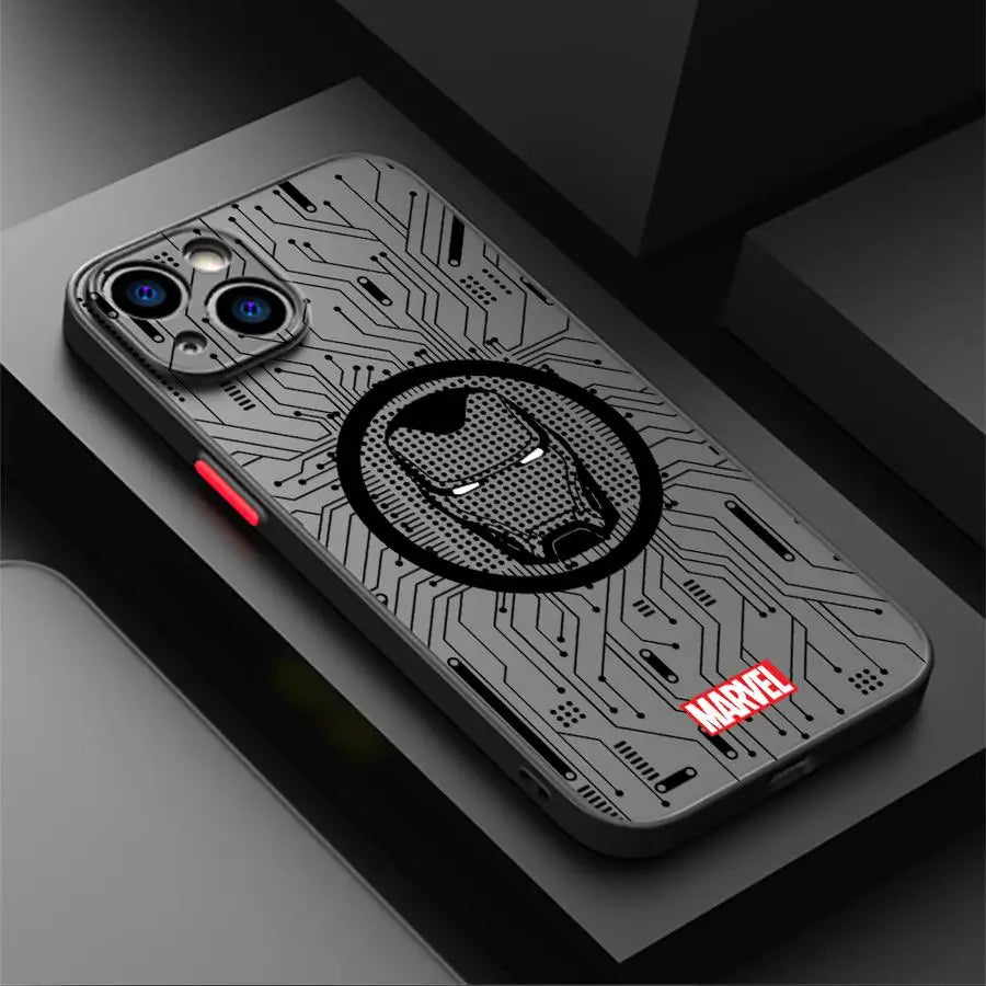 Case For iPhone Back Phone Cover Marvel Spider Man Logo