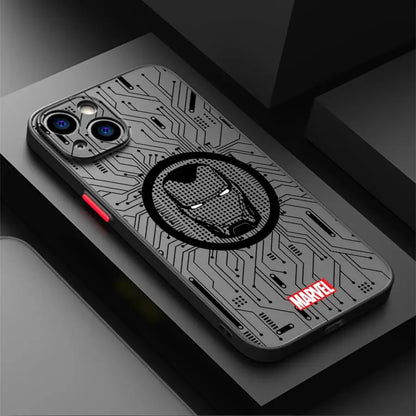 Case For iPhone Back Phone Cover Marvel Spider Man Logo