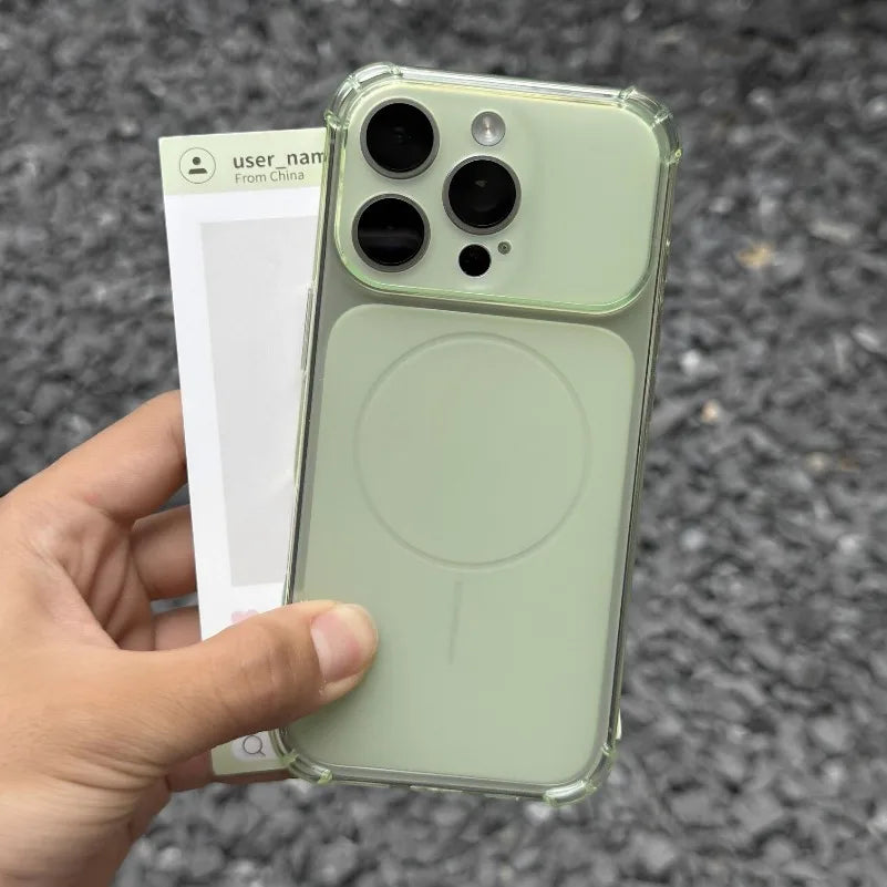 Airbag Anti Knock Phone Case For iPhone Soft Frosted Translucent Turn
