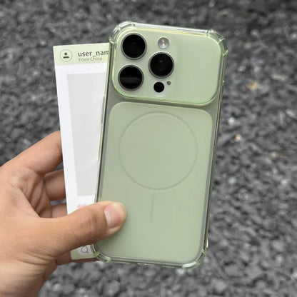 Airbag Anti Knock Phone Case For iPhone Soft Frosted Translucent Turn