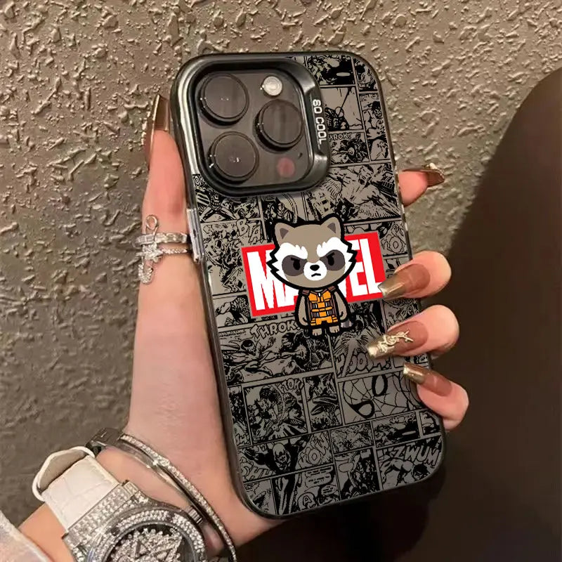 Cool Marvel Venom Rocket Raccoon Phone Case For iPhone