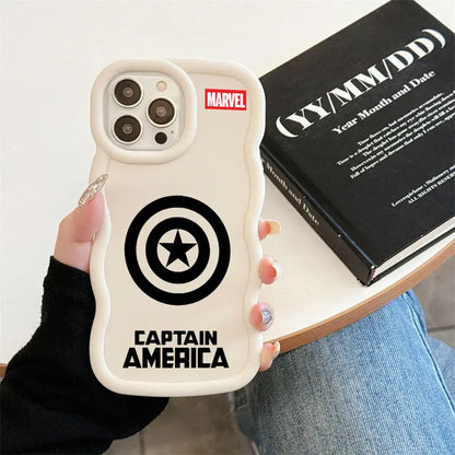 Spiderman Ironman Logo Marvel Candy Color Phone Case For iPhone