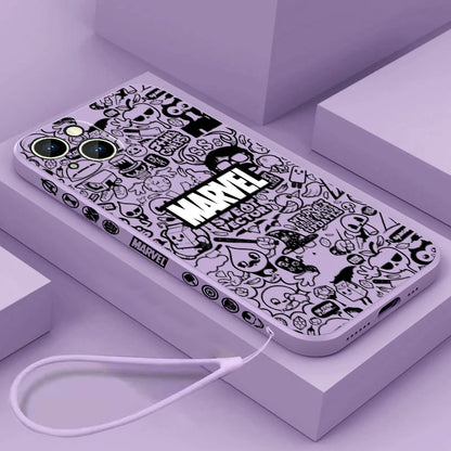 Marvel Superhero Cartoon For Apple iPhone