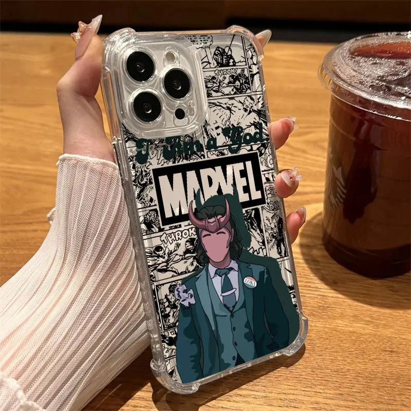Marvel Faceless Hero Ironman Clear Case For iPhone