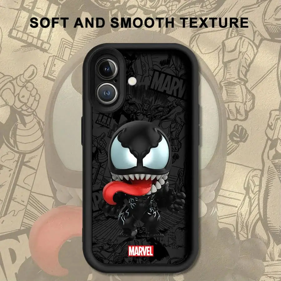 Marvel Sipiderman Venom Soft Cover Case For iPhone