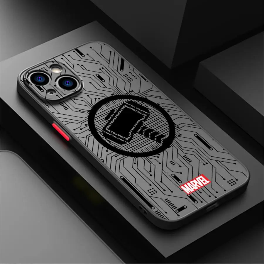Case For iPhone Back Phone Cover Marvel Spider Man Logo