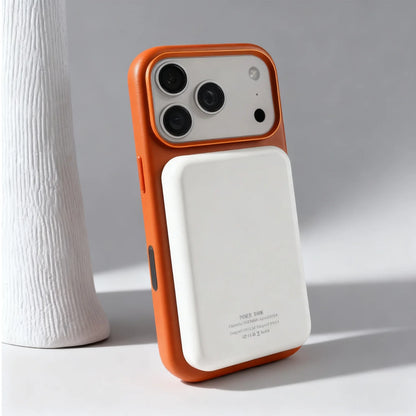 Luxury Oil-Wax Genuine Leather MagSafe Case with Wireless Charging Support