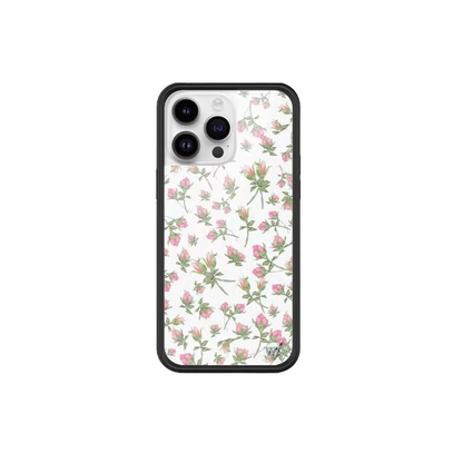 Tiger & Wildflower Cartoon iPhone Case with Rose Flowers