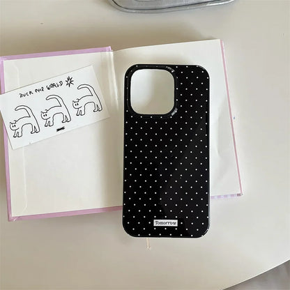 INS Polka Dot Small Fresh Mobile Phone Case For iPhone Shockproof Cover For iPhone