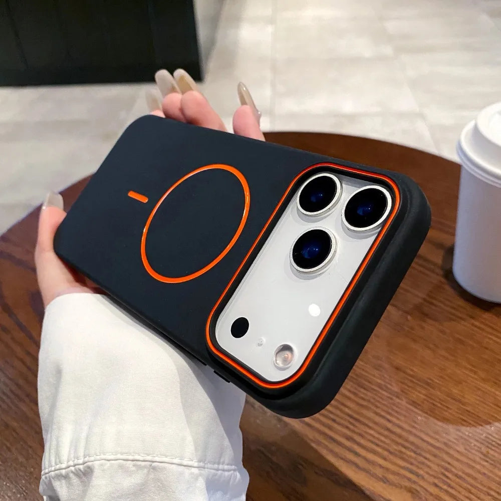 Ultra Thin Matte Simple Magnetic Phone Case For IPhone