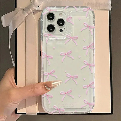 Heart Bow Phone Case For iPhone