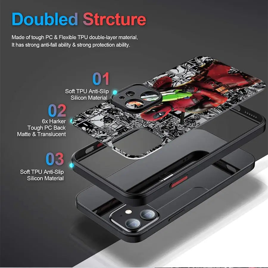 Marvel Funny Deadpool Case For iPhone