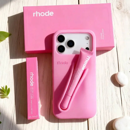 Rhode Lip Gloss Holder Silicone Phone Case For iPhone