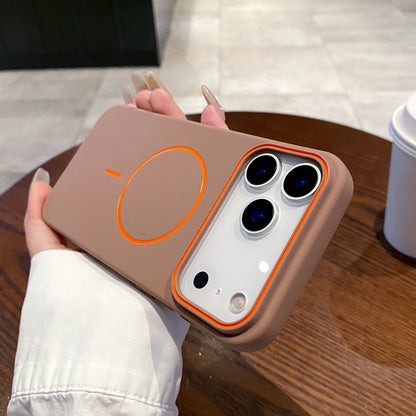 Luxury Magnetic Matte Soft Phone Case For iPhone Shockproof Magsafe Wireless Charging Cover