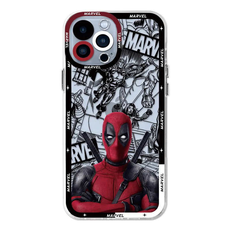 Cover Marvel Interesting Deadpool Phone Case For Apple iPhone
