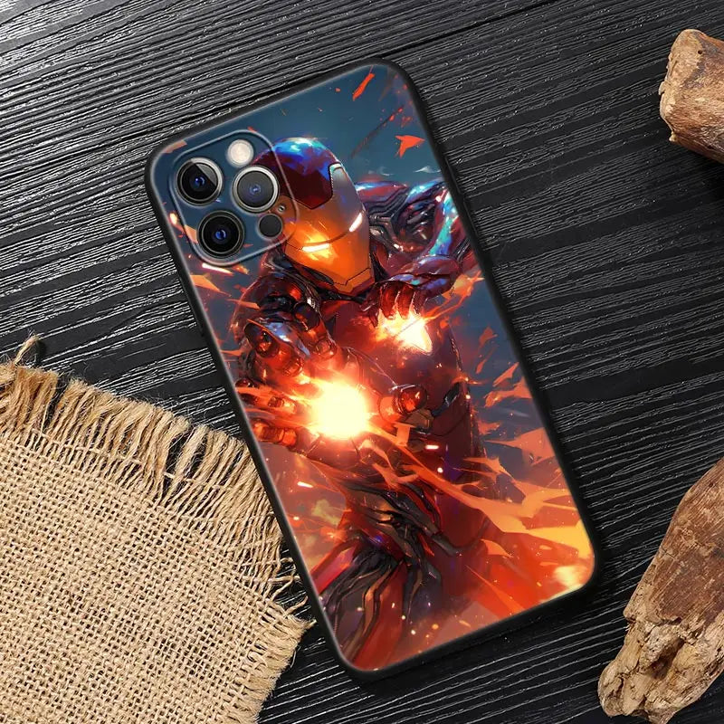 Marvel Iron Man Case For iPhone Protect Soft Funda