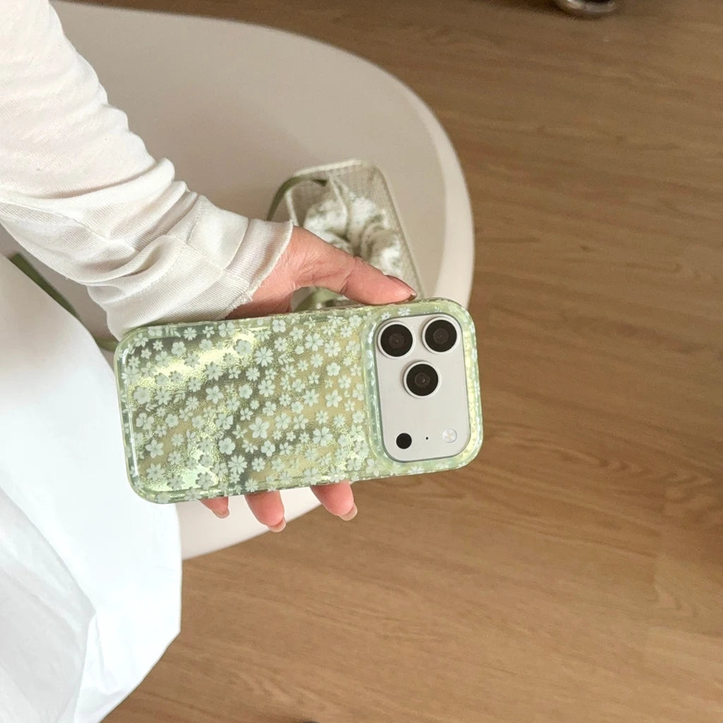 Spring Day Gentle Simple Full Screen Flowers Case For iPhone
