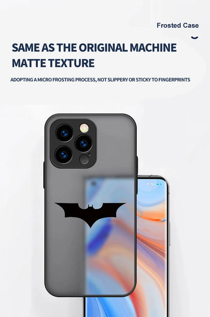 Marvel Cool Batman Spider Man Logo Matte Case For iPhone