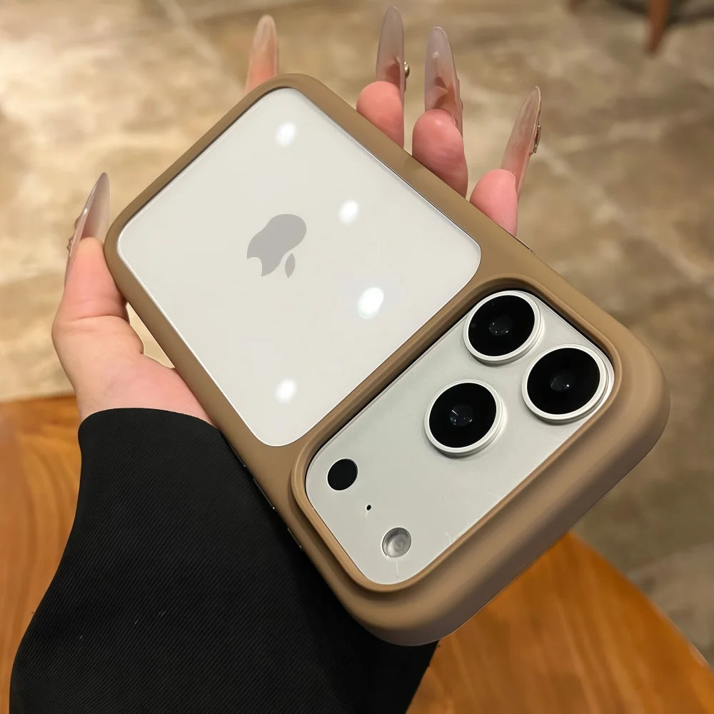 Intelligent Camera Touch Button Crystal Clear Phone Case For iPhone