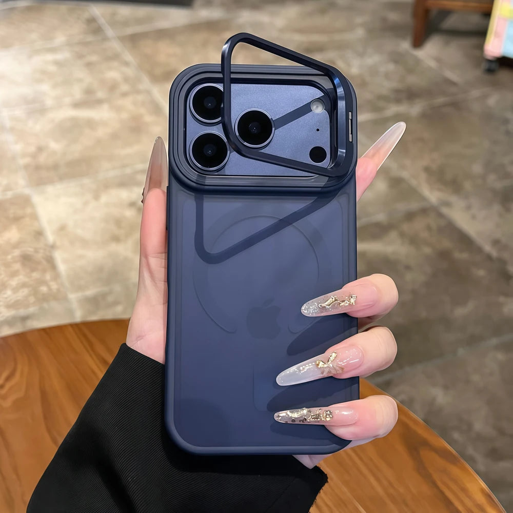 For Magsafe Matte Translucent Phone Case For iPhone