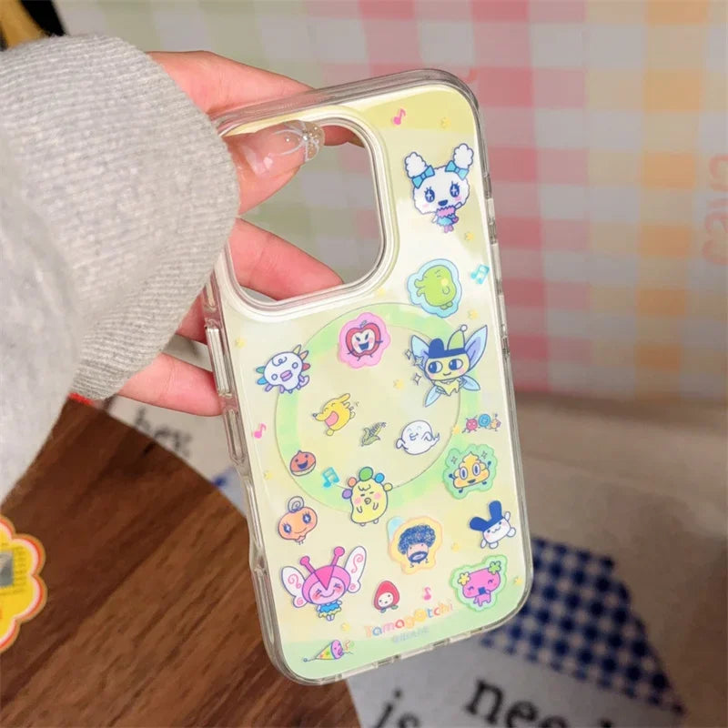 Kawaii Funny Cartoon MagSafe Magnetic Stand Phone Case