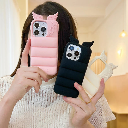 Cute 3D Cartoon Angel Soft Silicone Phone Case