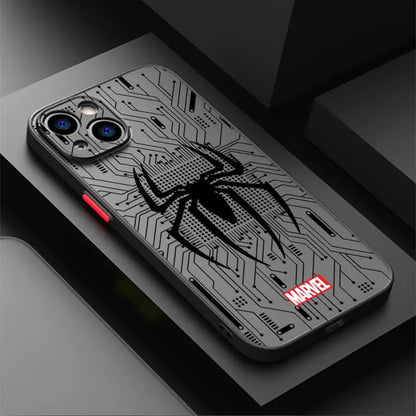 Case For iPhone Back Phone Cover Marvel Spider Man Logo