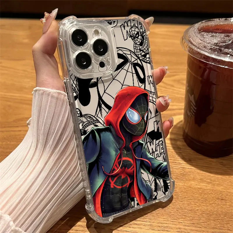 Marvel Hot Movie Spider Man Clear Case For iPhone